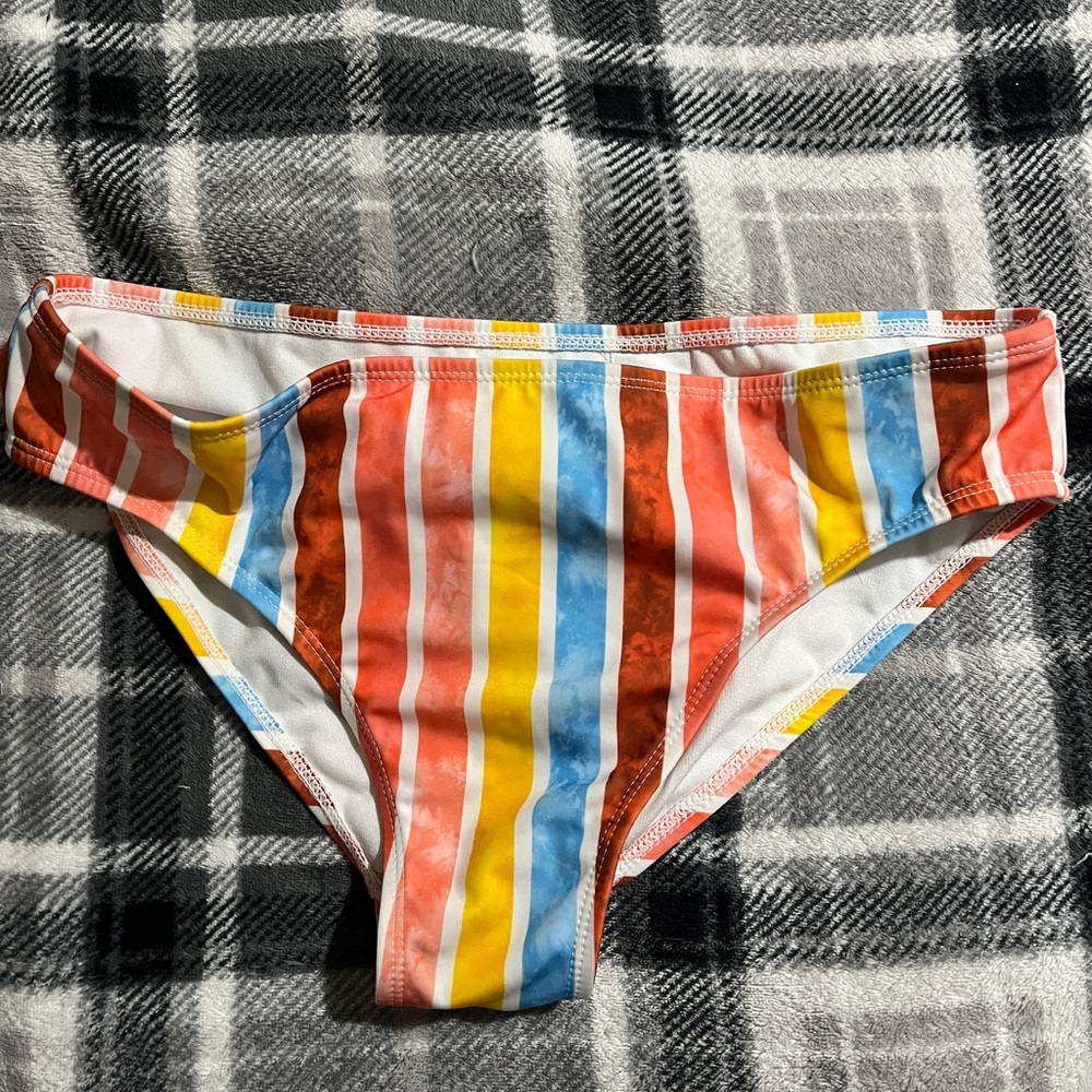 Wonder Nation Colorful Striped Bikini Bottom